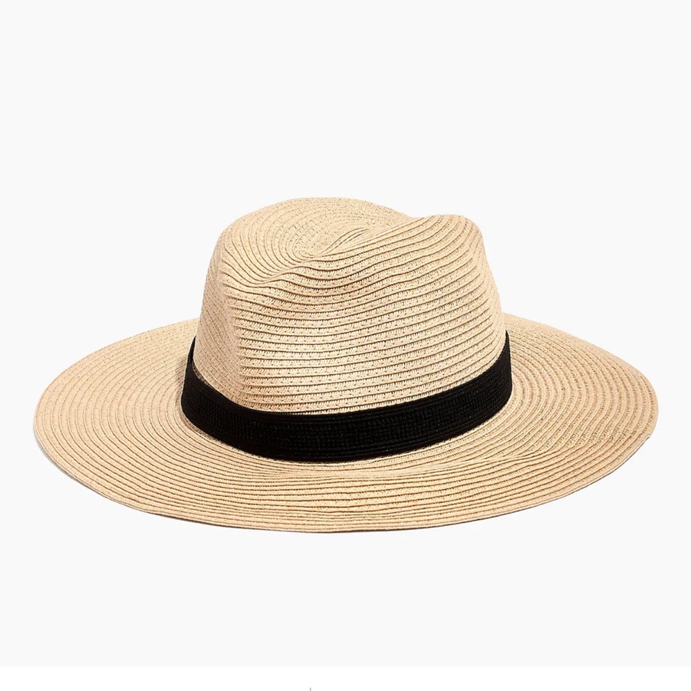 Madewell packable straw hat BNWT